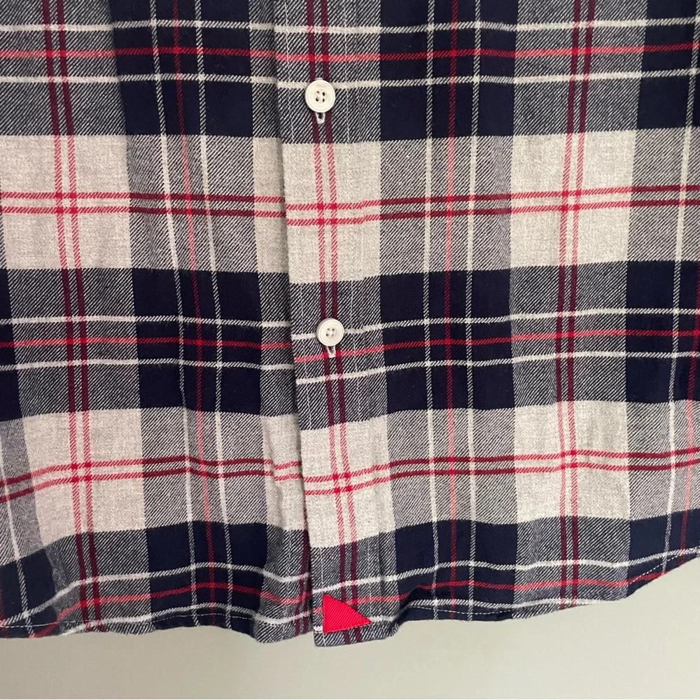 UNTUCKit Campeneta  Blue Plaid Long Sleeve Flannel Shirt Button Front - Picture 5 of 12